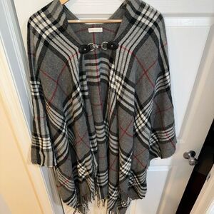 Charter Club
Women's Plaid Toggle Poncho Topper, Created for Macy's